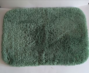 Bath Mat Rug Plush Soft Absorbent Bathroom Floor Rug Green 24 x 17