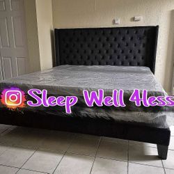NEW  KING SIZE BED FRAME AND MATTRESS 