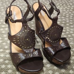 Charlotte Russe Studded Wedges