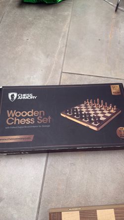 Wooden chess set