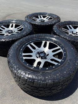 Ford F-150  Raptor Fuel 20” Wheels And 33” Toyo All-Terrain Tires Rims