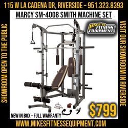 Smith Machine Home Gym Squat Rack Cable System 