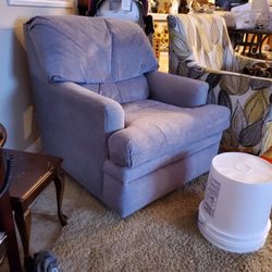 Chair Gray Blue Excellent Rocker 
