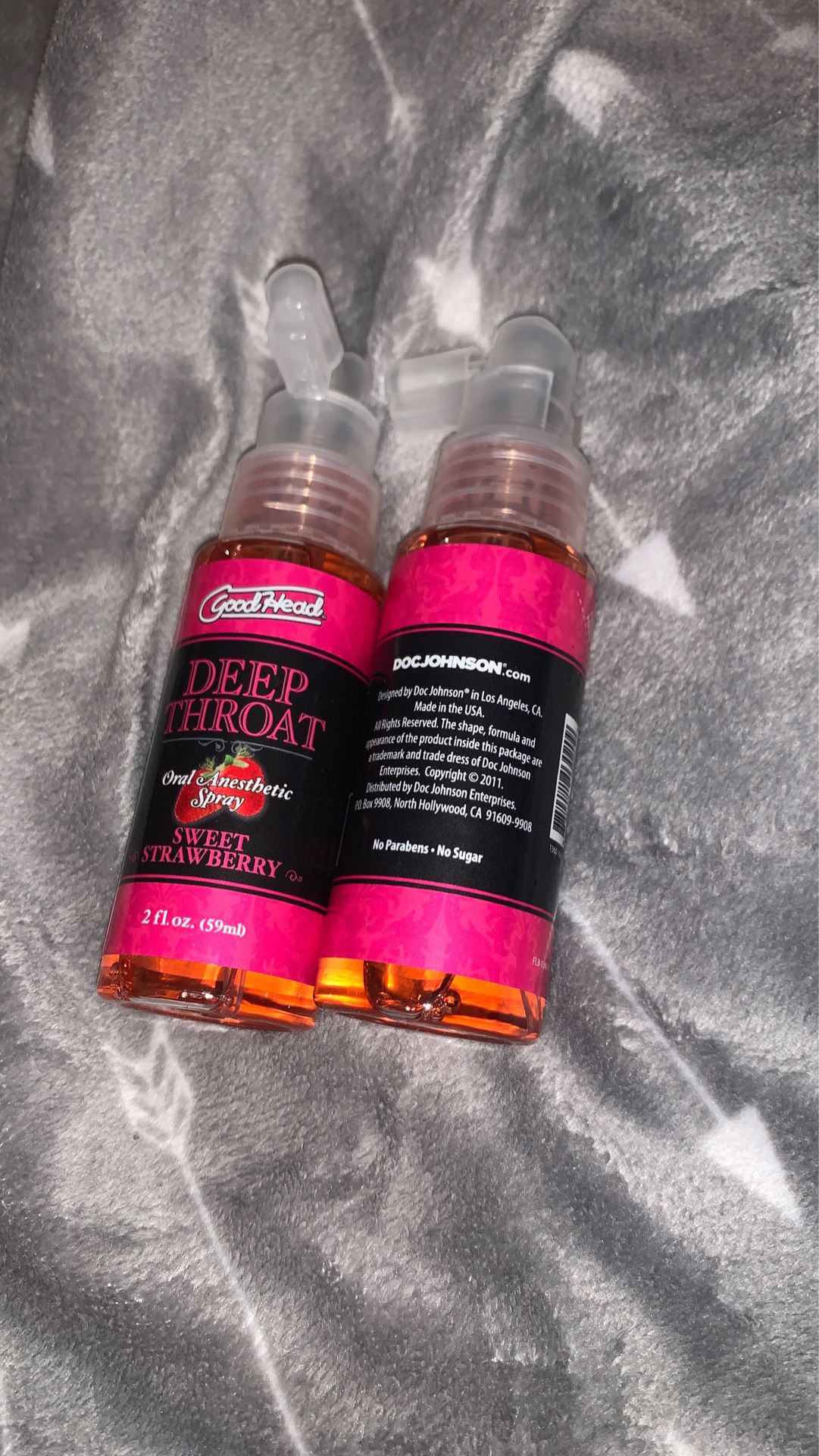 Deep throat spray