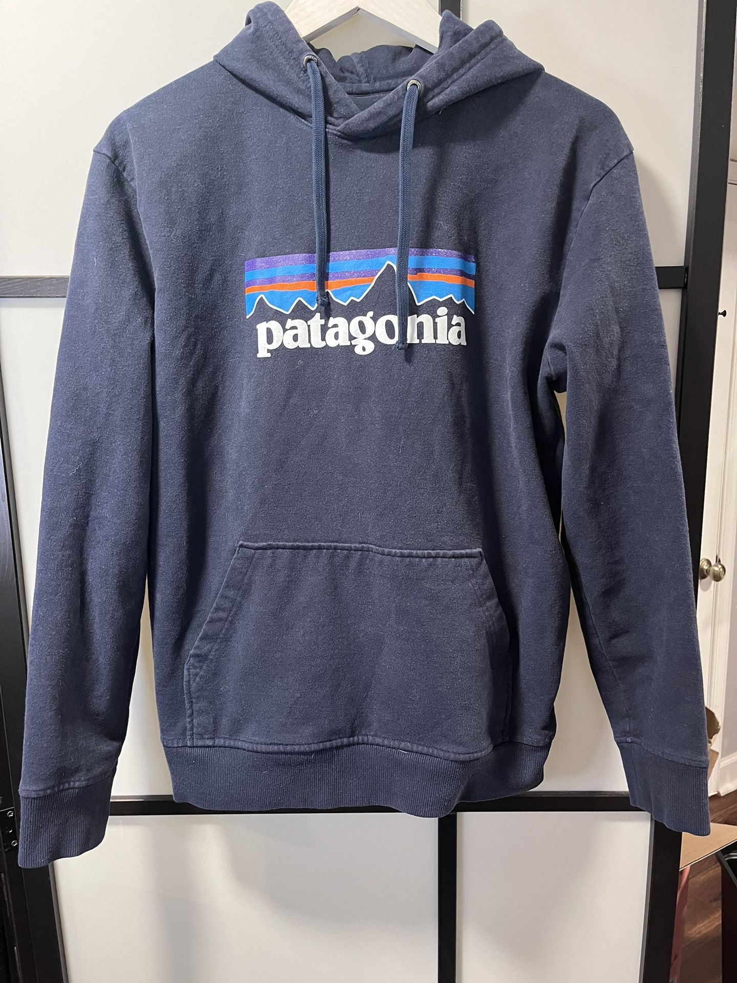 Patagonia Sweatshirt Mens Medium Blue P-6 Logo Uprisal Hoody Recycled Hoodie