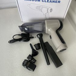 HANDHELD VACUUM - Portable Compact Mini Rechargeable Car Vacuum Cleaner with Air Pump Inflator