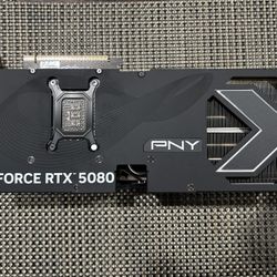 PNY RTX 5080 Epic-X ARGB OC Triple Fan, Graphics Card (16GB GDDR7)
