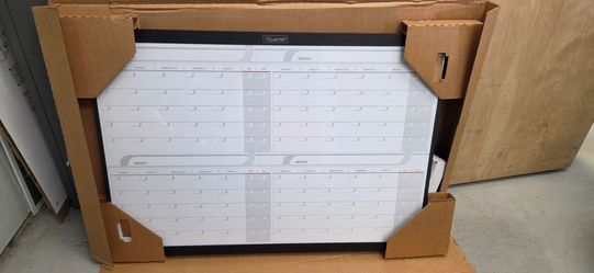 4 mo Dry Erase Calendar Whiteboard
