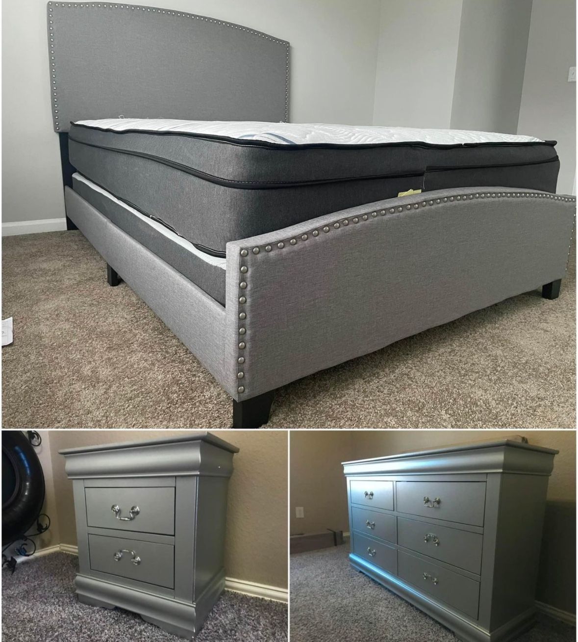 QUEEN SIZE SET $875!..KING SIZE $925! PRICE INCLUDES DELIVERY!! BED, DRESSER AND NIGHTSTAND!!
