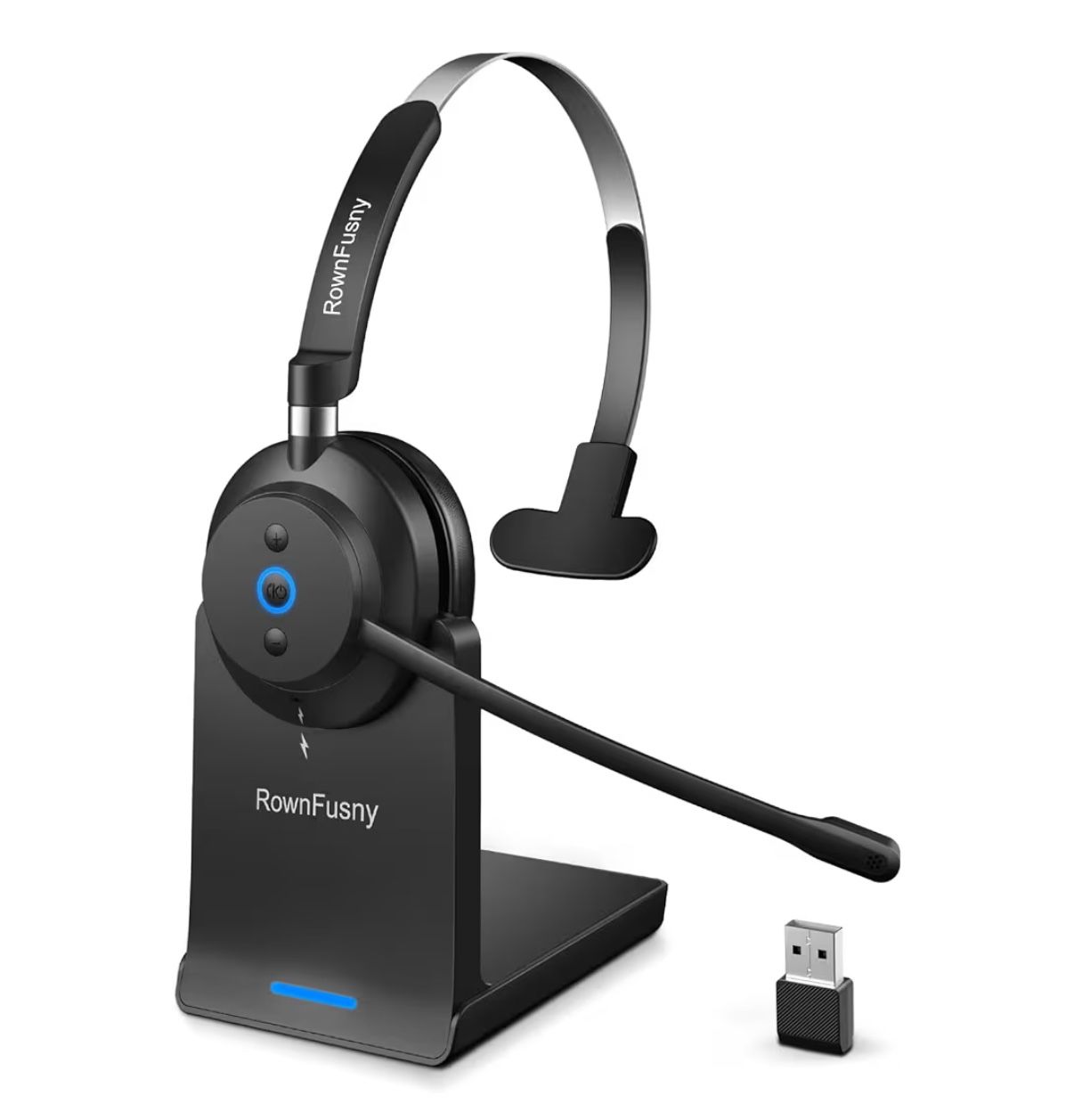 Wireless Headset with Mic, Bluetooth 5.3 Headphones with Microphone, Headset with Microphon