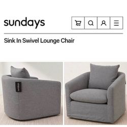 Free Delivery NEW-IN-BOX Sundaysâ„¢ Swivel Chairs, KIRKLAND DESIGNER SALE