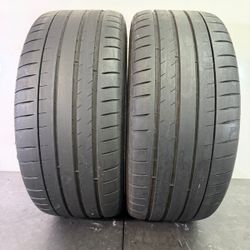 245 40 19  Michelin  Pilot Sport 4S ZP  2 Used Tires 70% Life 