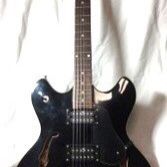 Oscar Schmidt "Delta King" semi-hollow body guitar