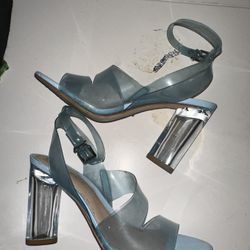 Blue Clear Heels 8