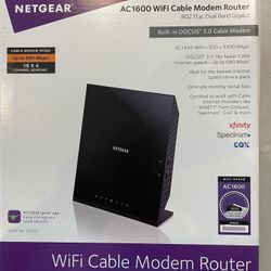 Netgear fast wifi router and modem 