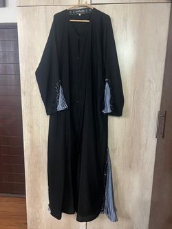 Abaya Nida fabric black color. XXL size.  Length 60”