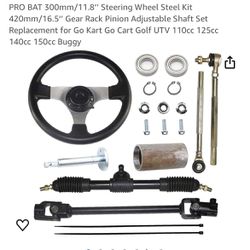 Pro Bat 300 mm Steering Wheel Steel Kit