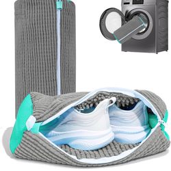 Shoe Washing Machine Bag: Laundry Shoe Bag for Washer and Dryer - 2pc Reusable Shoe Cleaning Bag for Sneaker Tennis Shoes Uns