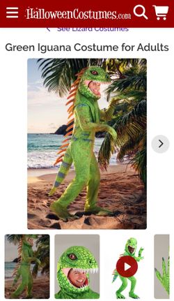 Xl Men Iguana costume