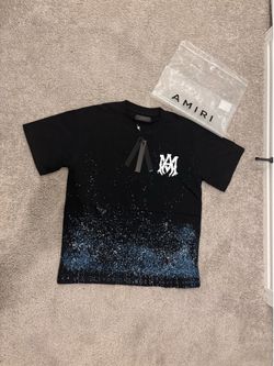 BLACK and WHITE AMIRI SHIRT (w paint splatter)