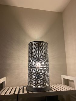 Silver table top light
