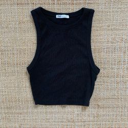 New Zara Basic Black Tank