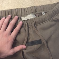 Essentials fear of god wood sweatpants size small