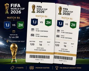 World Cup Match 86- 1J vs 2H. 2 tickets Section 120 row 16