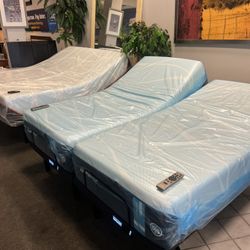 🔥Tempur Luxe Breeze Soft Split King & Tempur Smart Ergo Adjustable Bases $3199