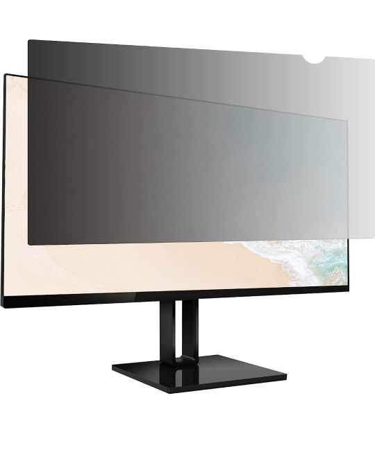 Amazon Basics Privacy Screen Filter - 24 Inch 16:9 Widescreen Monitor, Anti Glare & Blue Light Filter (24 inch (16:9), 20.94" x 11.79")