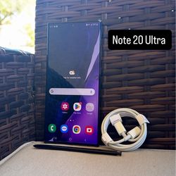 Samsung Note Ultra 20 5g. Like New And Unlocked!