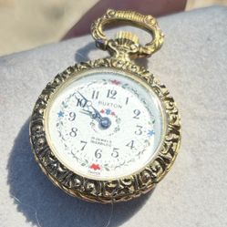VINTAGE SETH THOMAS GERMANY ALARM CLOCK SHAPE OF A LARGE POCKET WATCH