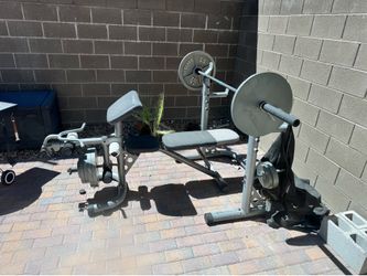 Workout bench set