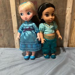 Elsa And Jasmin Dolls 