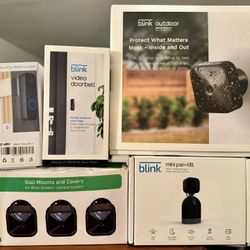 Blink Security System and Mounts 