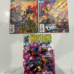 Wolverine Comic Lot - Issues 137, 139, & 140 FN 1998 Marvel, Cable, X-Men