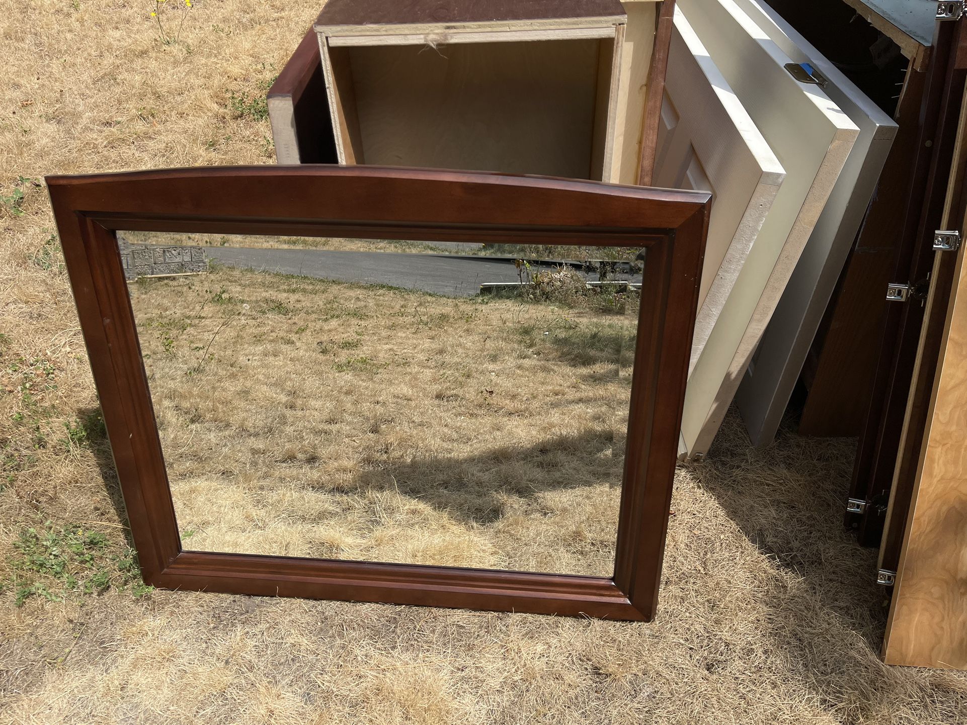 Wooden Trim Mirror