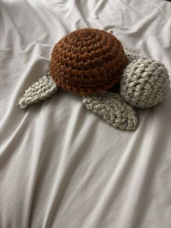 Crochet Orange Sea Turtle