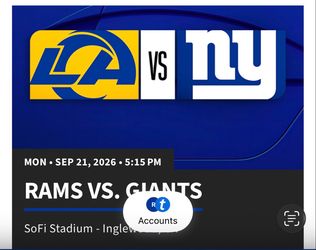 RAMS VS GIANTS