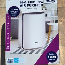 HEPA 3-Stage Air Purifier, AHAM Verified for 360 sq. ft.