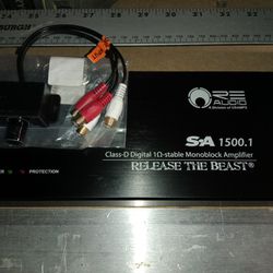 Mono Car Amplifier For Subwoofer Applications - With Remote Bass Knob 