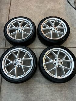 Set of Nissan Maxima 19in wheels 5x114.3 (5x4.5) Tires 235/40r19 Fit Altima Infiniti q50 q60 g37 etc
