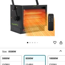 Hykolity 8500W Electric Garage Heater (Can Be Used For A Small Business)