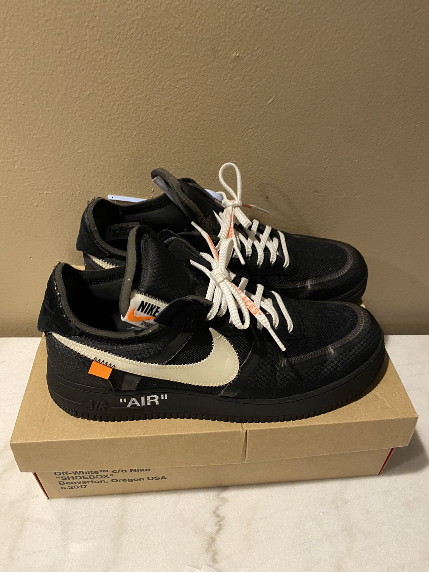 Air Force 1 Offwhite(black) size 11