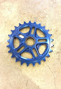 Profile wake bmx sprocket, 25 tooth, Made in the USA. Candy Blue color! S&M