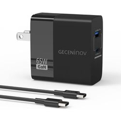 65W USB C Fast Charging Block with Foldable Plug