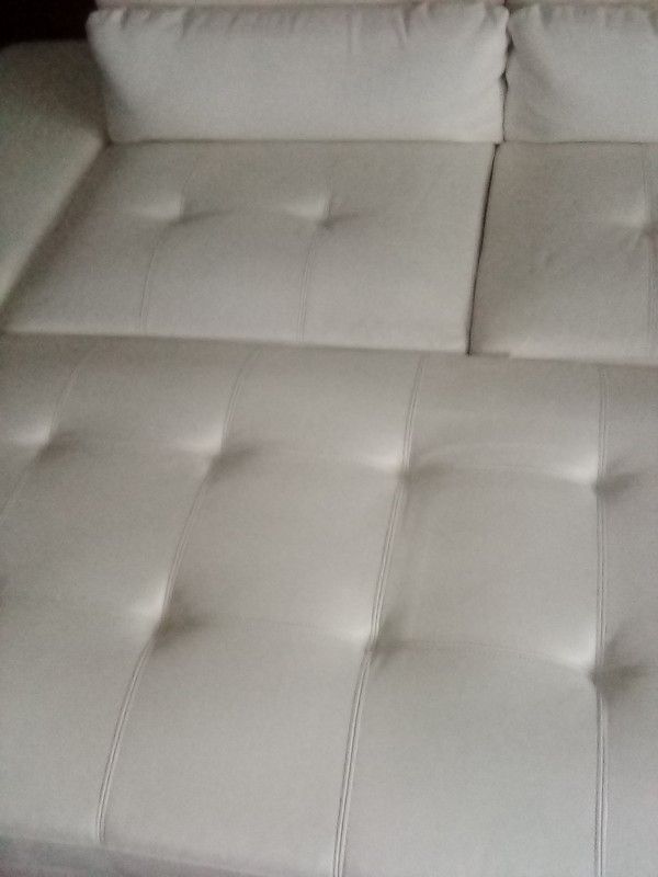 White Sectional Couch 