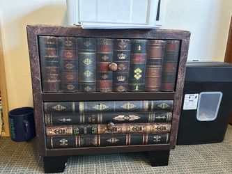 2 Drawer Side Table - Book Design