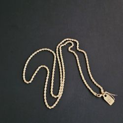 10k Gold Necklace 24 Inch
