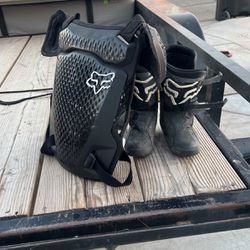 Fox Youth Chest Protector.  Youth Fox Boots 